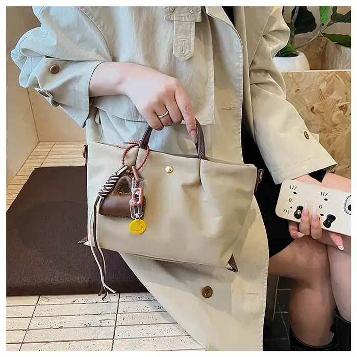 Sac fourre-tout de grande capacité au design de niche de style coréen