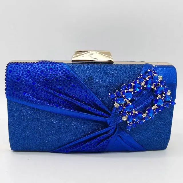 Boutique De FGG doré brillant paillettes nœud pochette pour femmes sac De soirée mariée diamant sacs