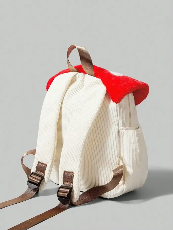 Sac à dos en velours côtelé mignon et tendance