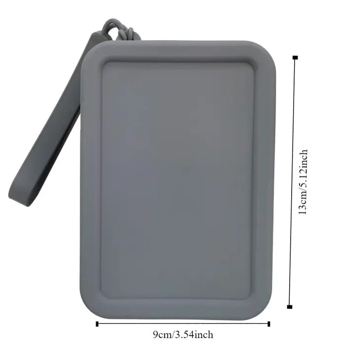 Morandi couleur Silicone sac cosmétique porte-monnaie grande capacité multifonction sac de rangement Rectangle