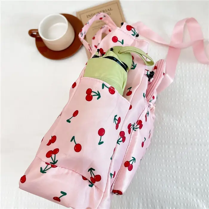 Sac fourre-tout imprimé cerise pour femmes