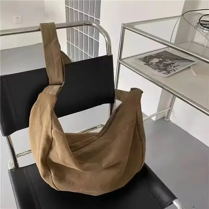 Sac à bandoulière Vintage pour femmes, grande capacité, couleur unie, Simple, décontracté, sac de ba