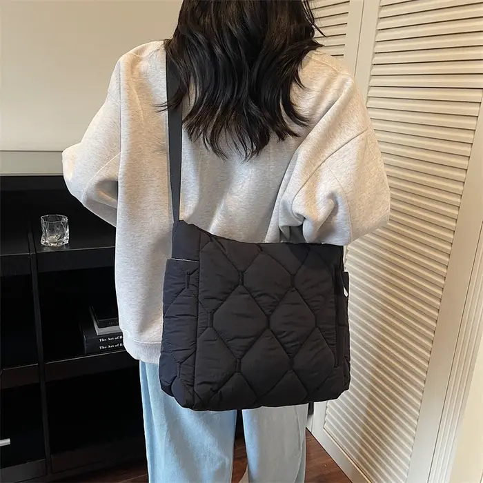 2025 nouveau sac à main d'hiver mode espace coton sacs