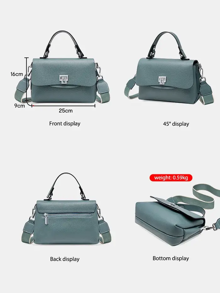 Zency femmes véritable haut en cuir-poignée sac enveloppe sacs de luxe concepteur épaule sac à main