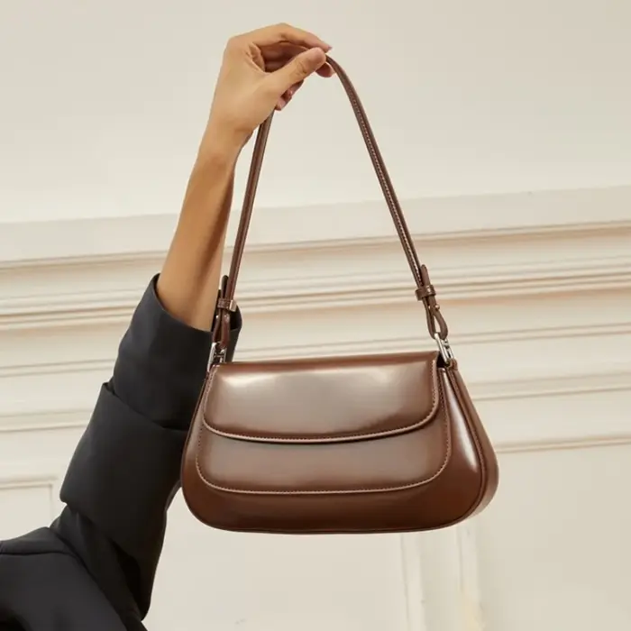 Sacs à bandoulière sous les bras en cuir de vache sacs à main en cuir véritable femmes sac à bandoul
