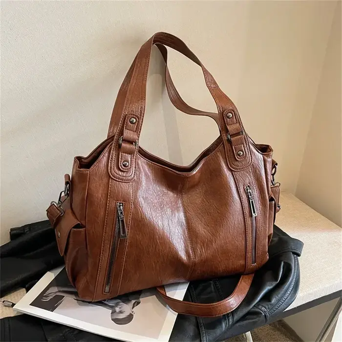 Sacs à bandoulière à compartiment intérieur souple pour femmes