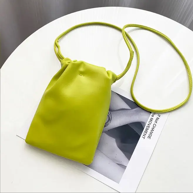 Sac pour téléphone portable pour femme, sac porte-bonheur simple, sac seau à bandoulière unique, pet