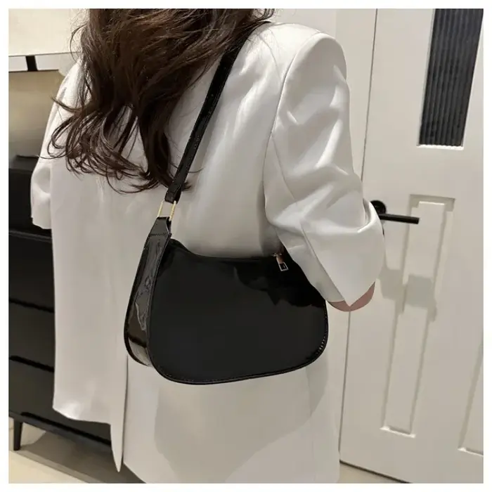 Sac à bandoulière de couleur unie pour femmes
