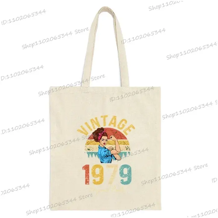 50th anniversaire sac à bandoulière femmes Vintage 1974 Original impression sac à provisions décontracté mode