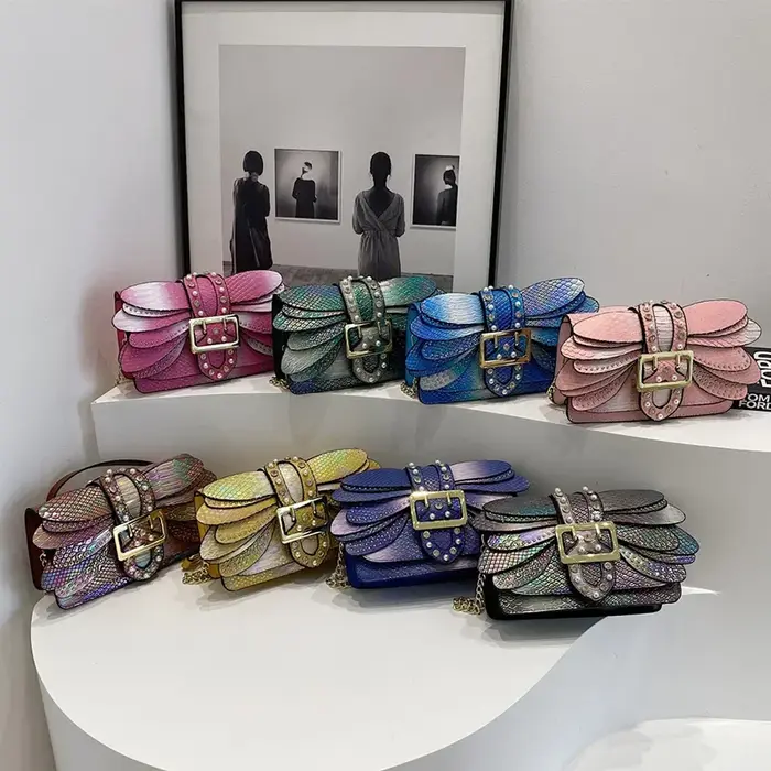 Sac à bandoulière en cuir Pu pour femmes