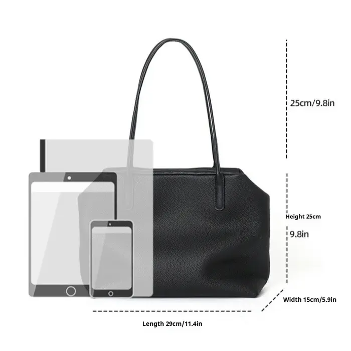 Sac à main pour femme, élégant, vintage, de luxe, en cuir véritable, grande capacité, sac à main pour le travail, le bureau, logo gratuit