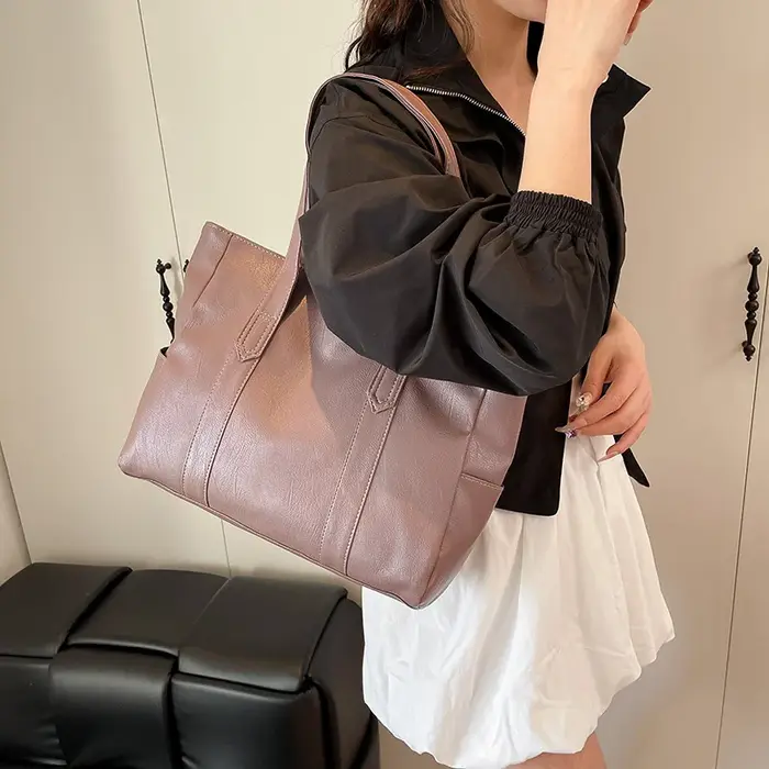 Sac à main vintage grande capacité pour femme