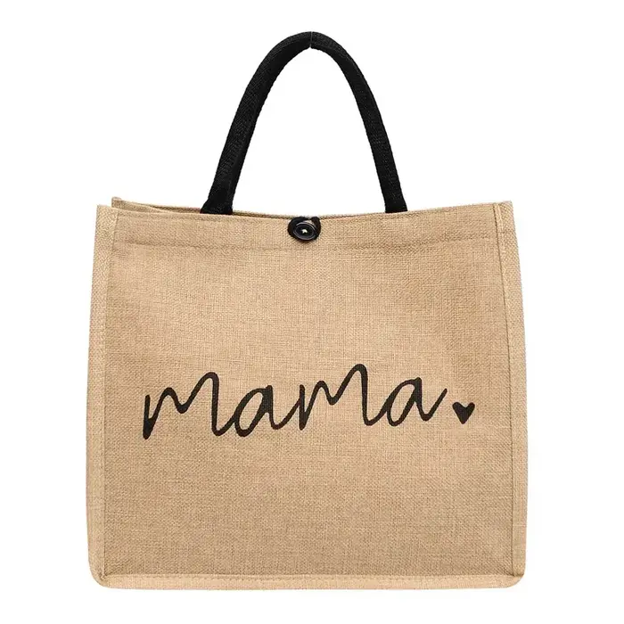 Sac fourre-tout de grande capacité pour femmes, sac à bandoulière de Shopping avec lettres imprimées