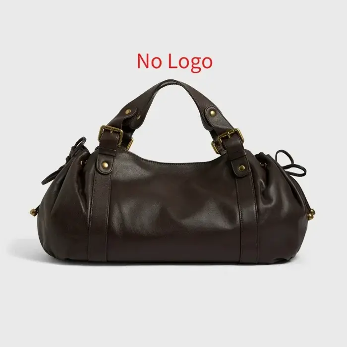 Sac à main simple à bandoulière pour femmes, sac Boston élégant et polyvalent, sac de travail intérieur en polyester doux