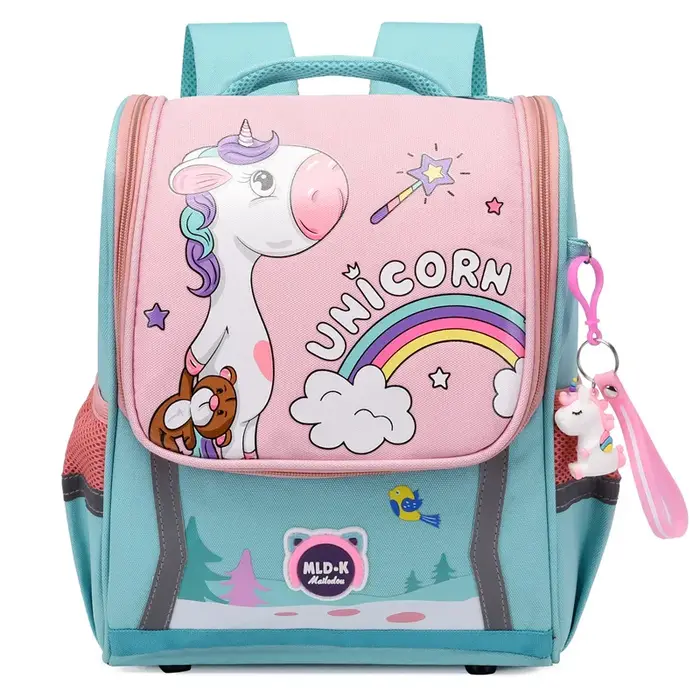 Sac à dos licorne pour filles et garçons, mignon, dessin animé, étanche, orthopédique, pour l'école 