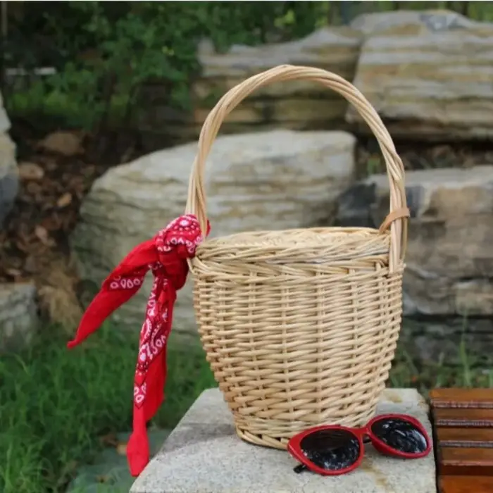 Sac panier en osier pour femmes