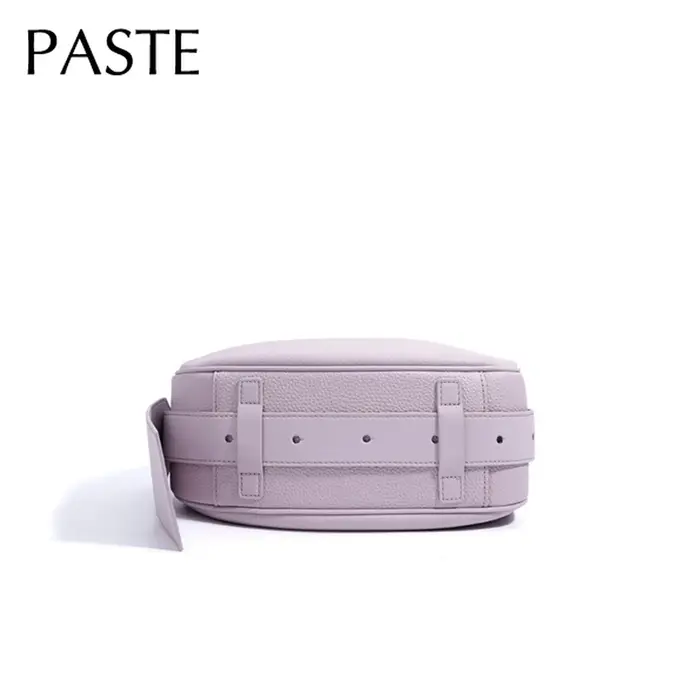 2026 Lavande demi-rond seau fourre-tout grande large sangle réglable femmes aisselle sac à bandoulière pleine fleur en cuir de vache dames sac à main