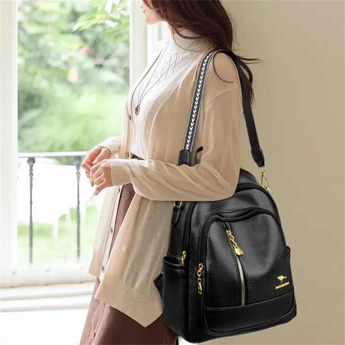 Véritable Original en cuir marques Sac à Dos pour femmes étudiant Sac d'école Sac à Dos Design de luxe Sac à Dos grande capacité Sac A Dos