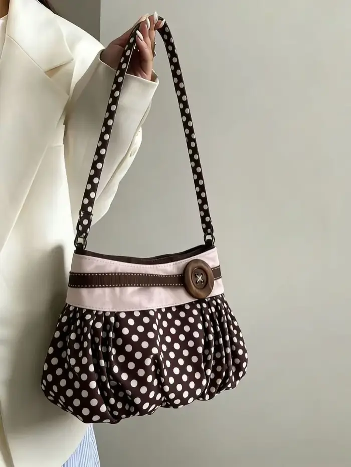 Sacs messagers tendance pour femmes 2026 Nouvelle collection Sac à main vintage à pois