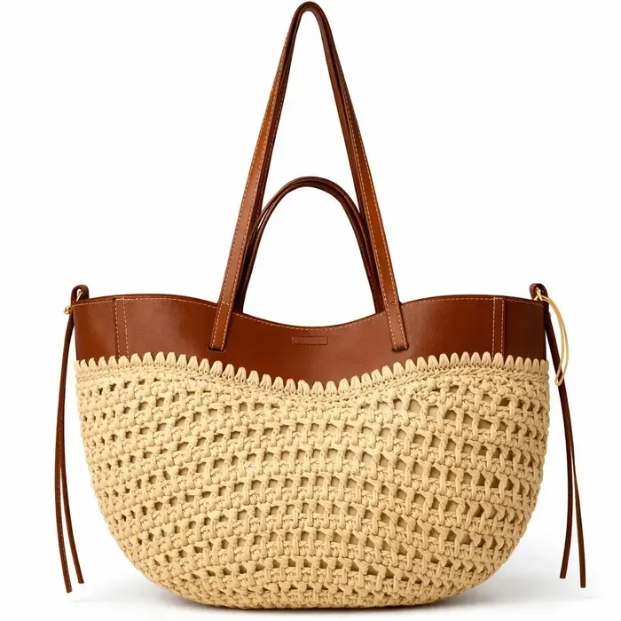 Sac à langer haut de gamme pour femme : élégant sac à bandoulière avec texture en cuir vintage et grande capacité