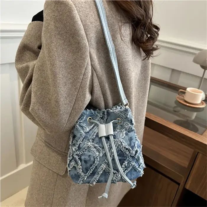 Mini sacs en Denim de Style seau pour femmes