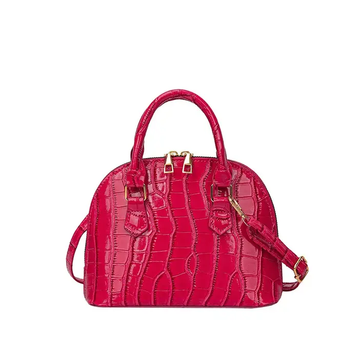 Sac à main rétro en cuir PU pour femme, imperméable, motif crocodile, sac à bandoulière polyvalent,
