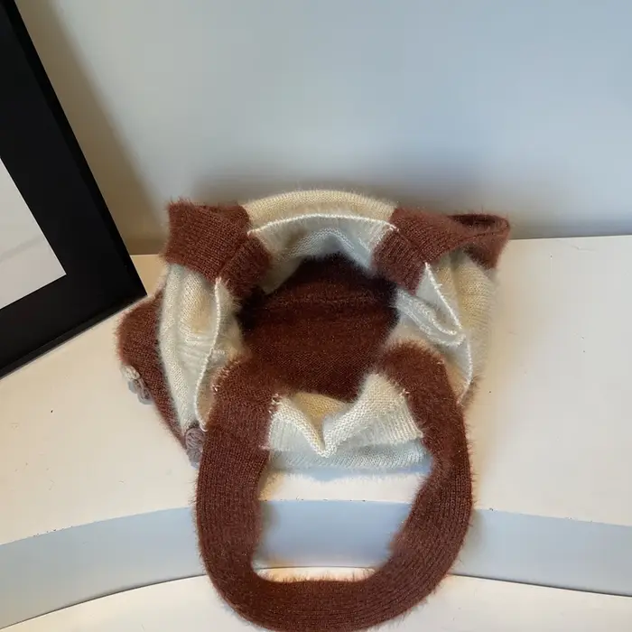 Sac tricoté de grande capacité pour femmes