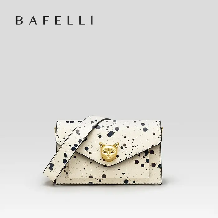 Sac à main BAFELLI 2026 pour femme, tendance mode, marque de luxe, sac à rabat en cuir, sac bandouli