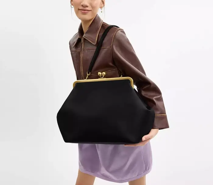 Grand sac à cadre Kisslock pour femmes, sac à main de luxe à bandoulière de styliste pour femmes, sa