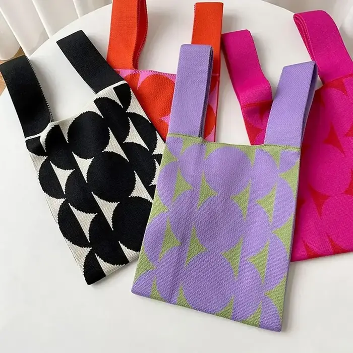 Sac à main en tricot fait à la main pour femmes