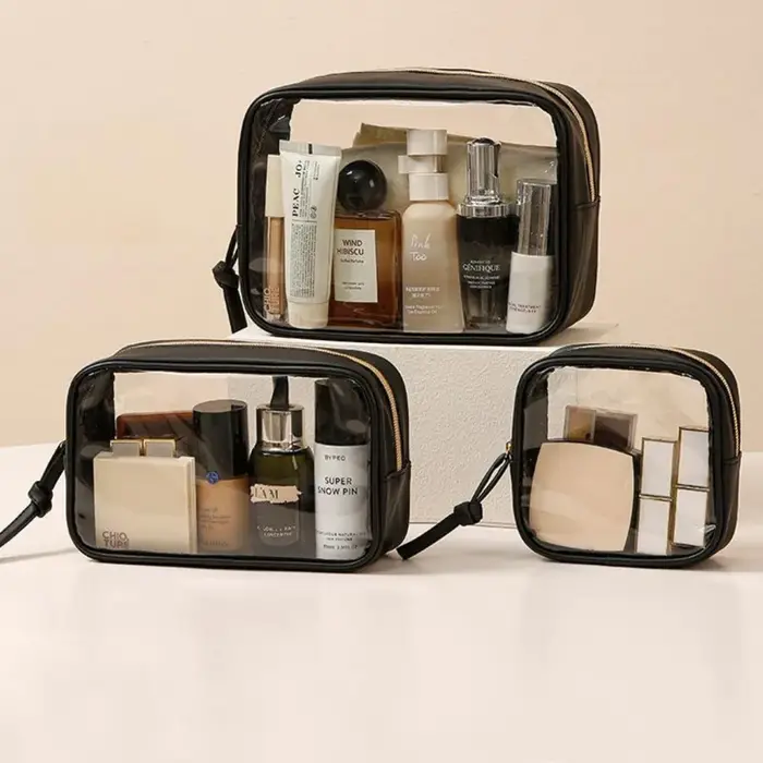 Sac de maquillage Transparent en PVC