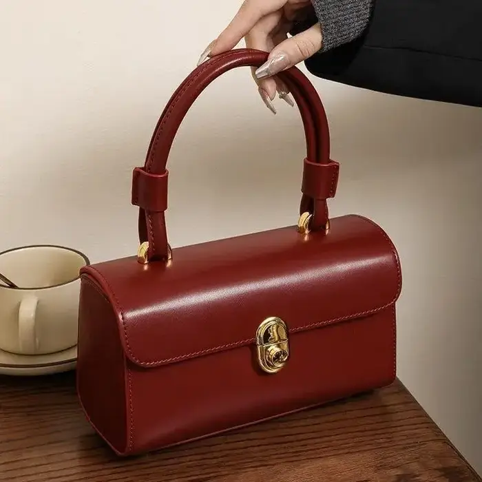 Sac de mariage rouge de mariée de luxe, sac à main de grande capacité de haute qualité, tempérament coréen, sacs à bandoulière polyvalents élégants pour femmes