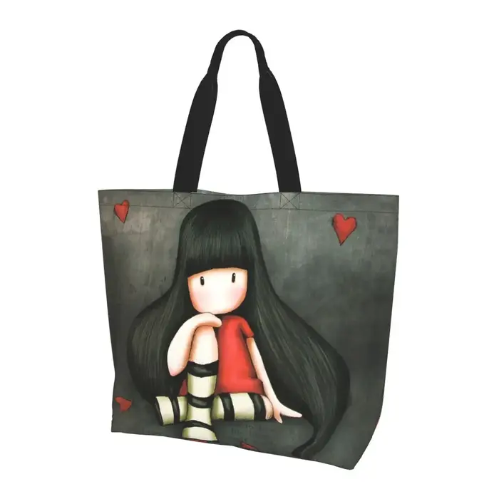 Santoro Gorjuss sac fourre-tout de Shopping toile grande capacité sacs à bandoulière Shopper sac à m