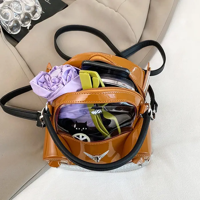 Mini petit sac à bandoulière en forme de voiture pour femme