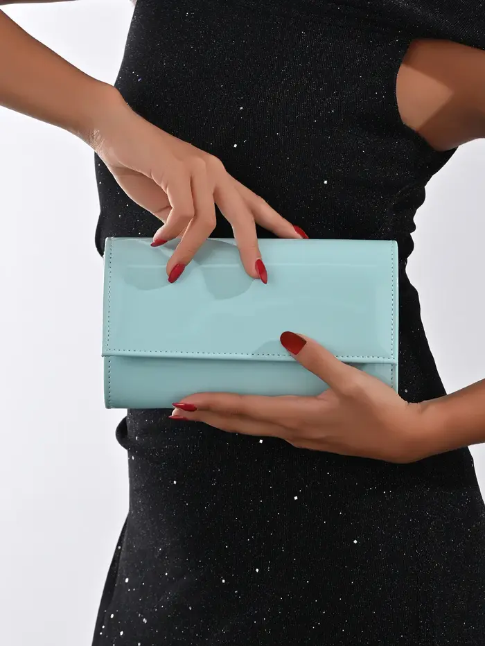 Pochette de soirée en cuir PU pour femmes