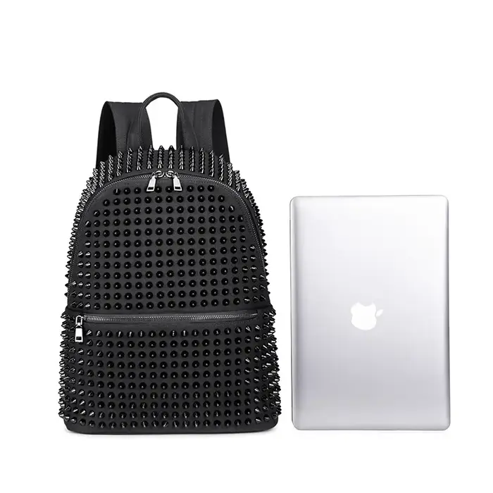 JIEROTYX – sacs à dos à rivets en cuir souple lavé pour femmes, sacoches d'école pour filles, sacs P