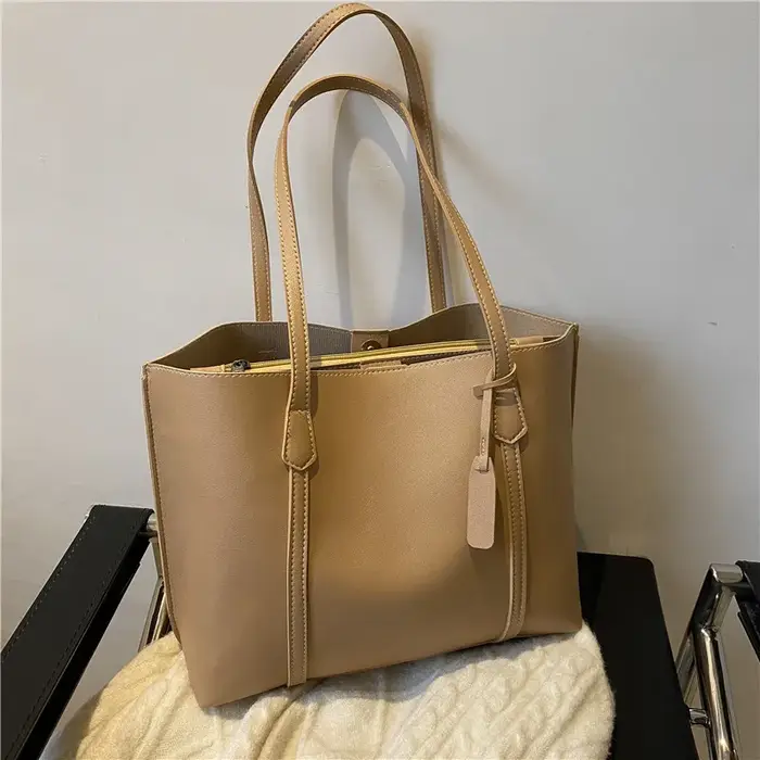 Sac sous les bras en cuir PU pour femmes, nouvelle tendance rétro, couleur unie, Simple, grande capa