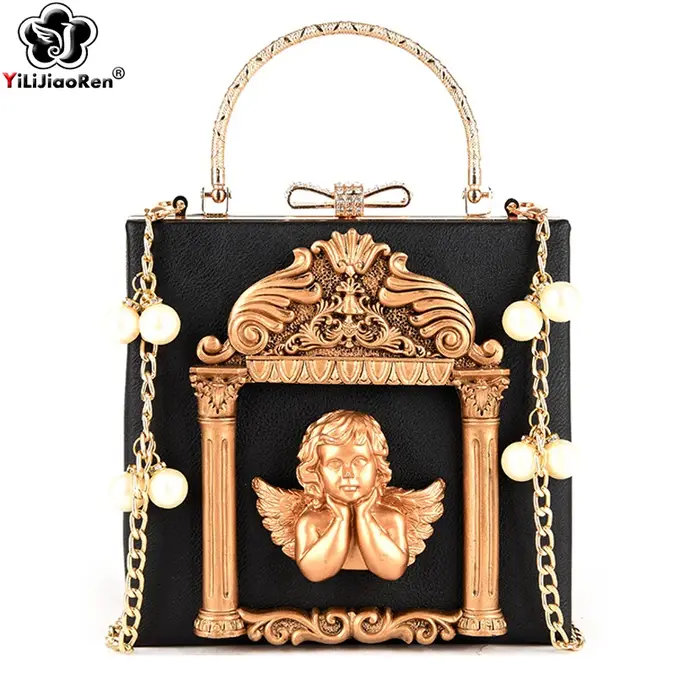 Luxe ange femme sacs à Main mode perle femmes Sac bandoulière marque en cuir