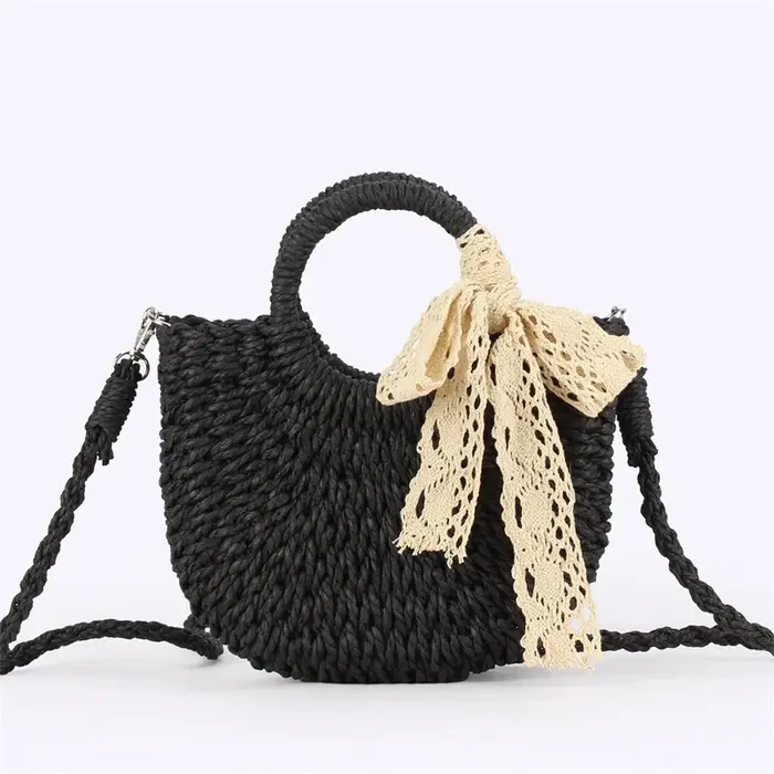 Sac en paille tressé à la main pour femme