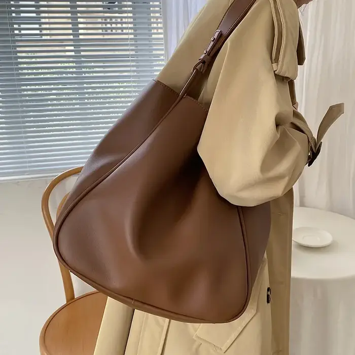 Sac fourre-tout de luxe pour femmes, tendance, grande capacité, sac à bandoulière en cuir de bonne q