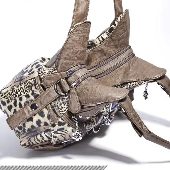 Sacs à main léopard pour femmes, grand fourre-tout à poignée supérieure, sac de Shopping multifoncti