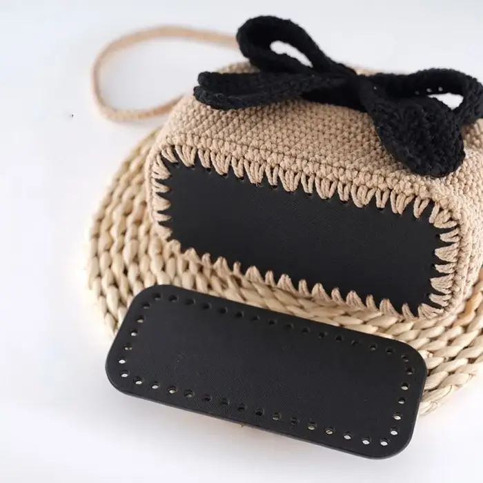 Sac au Crochet en cuir PU Portable