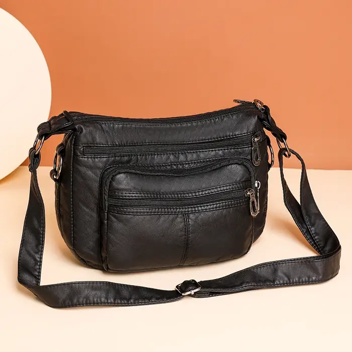 Sac à main multi-poches pour femmes d'âge moyen, sacoche à bandoulière Vintage tendance Hobos, nouve