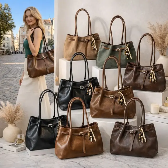 Sac à bandoulière en daim/cuir PU
