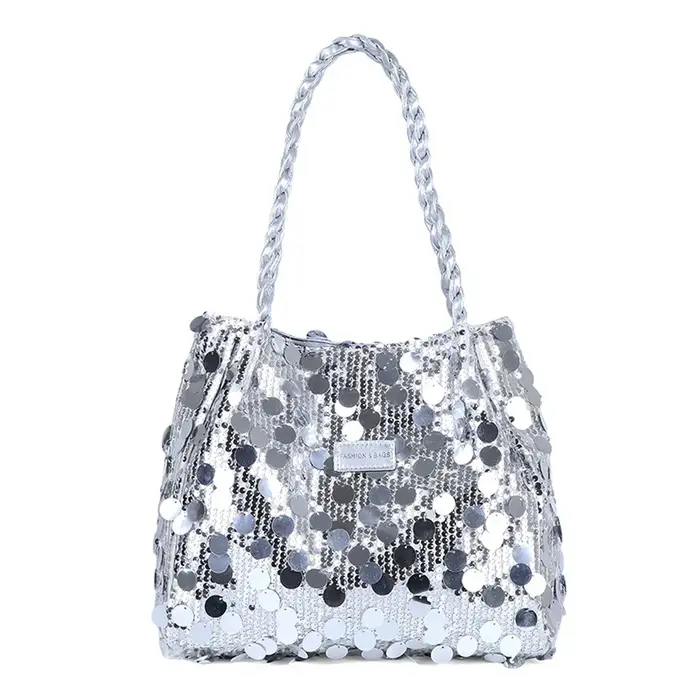 Nouveau Sac Fourre-tout Scintillant à Paillettes pour Femme, Sac à Bandoulière, Sac à Main Pailleté 