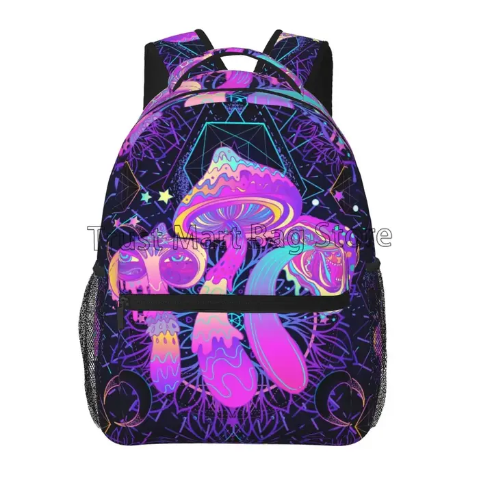 Sac à dos scolaire Trippy Magic pour hommes et femmes, sac à livres étudiant, sac de jour décontract
