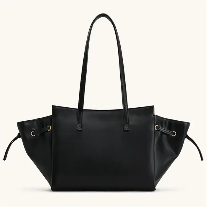 Sac fourre-tout de style motard en cuir végétalien JW Pei pour femme, grande capacité, sac à bandoul