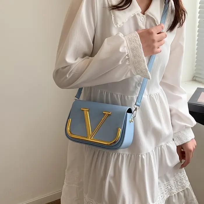 Sac à bandoulière moderne en simili cuir pour femmes