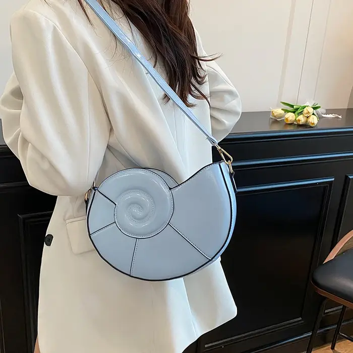 Conque Niche Design créatif sac à bandoulière femmes amusant sac à main porte-monnaie dames filles décontracté escargot