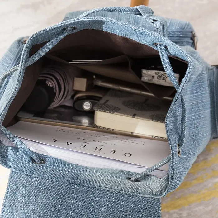 Petit sac à dos en denim pour adolescentes